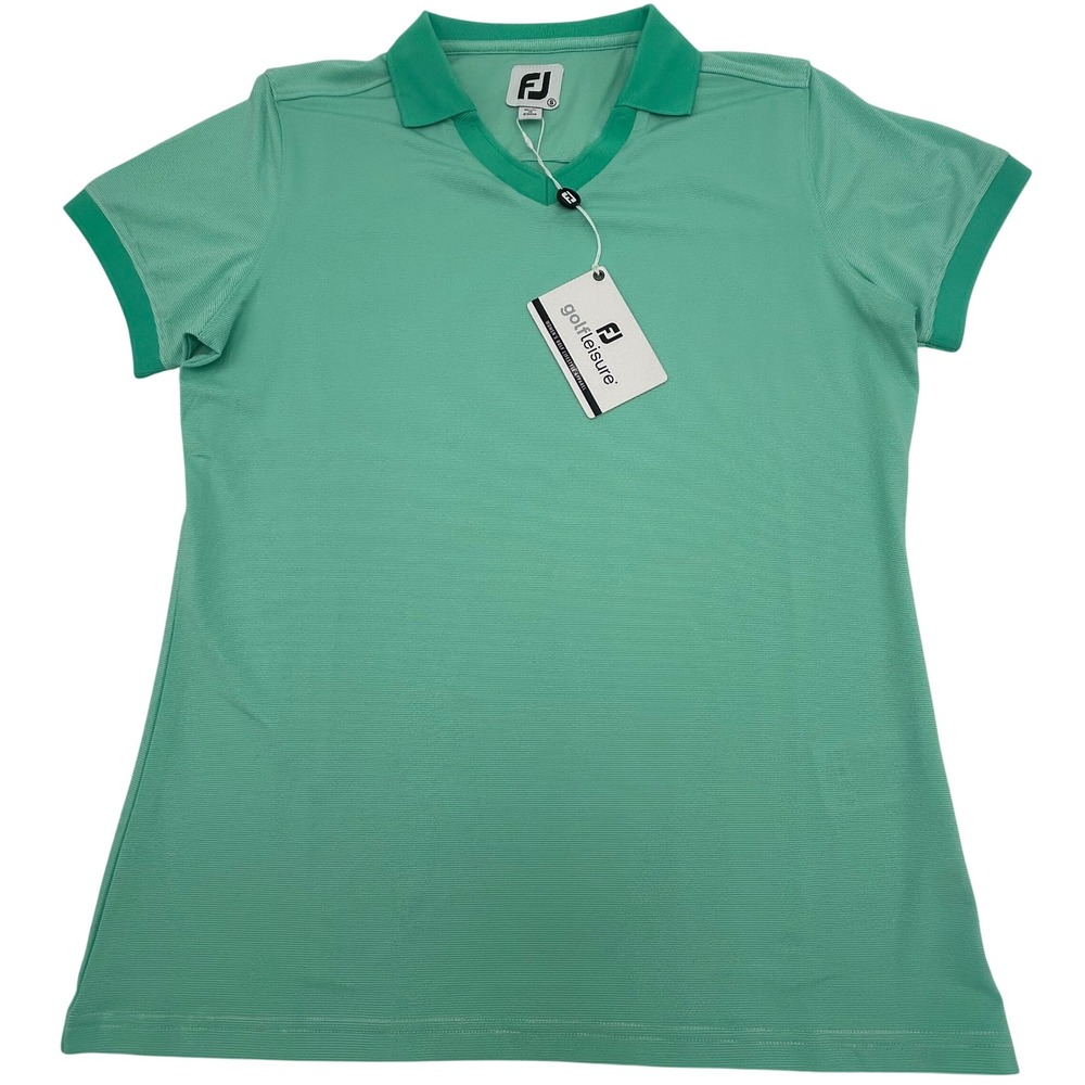 NEW FootJoy Golf Leisure Women's Stretch Lisle Polo Shirt Green 26651 Small